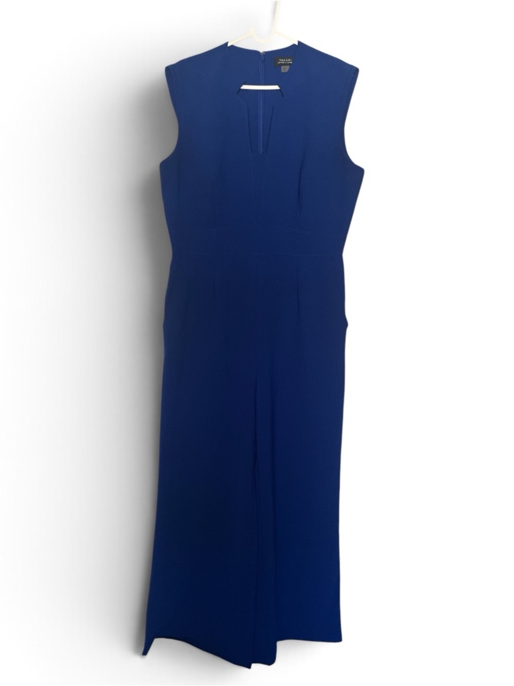 Tahari Arthur S. Levine Blue Wide Leg Jumpsuit Size 12